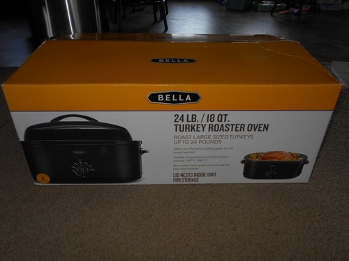 Bella 24lb 18qt nero intero - 24lb/18qt,